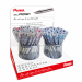 Espositore da banco con 96 penne a sfera punta 0,7mm. Assortimento in 3 colori: nero(36), rosso(12) e blu(48).