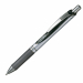 Roller EnerGel con inchiostro gel. Consente una scrittura scorrevole. Asciugatura rapida senza sbavature e senza macchie. Ottimo anche per mancini. Impugnatura in morbida gomma nel colore dell'inchiostro. Clip in metallo. Prodotto con il 54% di materiale 
