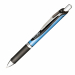 Roller EnerGel con inchiostro gel. Consente una scrittura scorrevole. Asciugatura rapida senza sbavature e senza macchie. Ottimo anche per mancini. Impugnatura in morbida gomma nel colore dell'inchiostro. Clip in metallo. Prodotto con il 54% di materiale 
