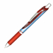 Roller EnerGel con inchiostro gel. Consente una scrittura scorrevole. Asciugatura rapida senza sbavature e senza macchie. Ottimo anche per mancini. Impugnatura in morbida gomma nel colore dell'inchiostro. Clip in metallo. Prodotto con il 54% di materiale 