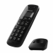 Telefono cordless con identificativo delle chiamate con 50 voci ID memorizzabili. Schermo lcd retroilluminato facile da leggere e da usare grazie al tasto di navigazione. Superfice anti impronte. Rubrica da 50 voci (nome e numero). Memoria di riselezione 