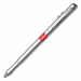 Puntatore multifunzione: puntatore laser (rosso), stilo per palmare, luce led e penna per scrivere. Fornito con 3 batterie lr41