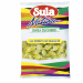 Caramelle Sula gusto limone, confezionate singolarmente busta 1kg. Ingredienti: edulcorante: sorbitolo, addensante: gomma arabica, estratto di limone, sale, cloruro di ammonio, aromi. Un consumo eccessivo può avere effetti lassativi. Gluten Free