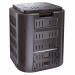 Composter in PP con capacità 220 litri, resistente ai raggi UV e completo di portina inferiore per estrarre il compost. Dimensioni: H74 x P57 x L57cm.