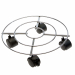 Trolley portavaso in tondino d' acciaio Ø 30cm con 4 ruote pivottanti. Portata 60kg.