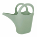Innaffiatoio  colore menta. capacità 2 litri. Pratico, maneggevole e resistente. Manico che permette una presa più salda e un utilizzo confortevole. Materiali: Polietilene HD. Dimensione: 27x12x h25 cm