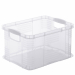 Cassetta contenitore portaoggetti in PPL robusta e pratica. Dotata di maniglie per il trasporto. Contiene il formato A4. Dimensioni: 39x29x21,5cm (17,5Lt).