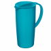 Caraffa in polipropilene con coperchio lavabile in lavastoviglie. Dimensioni: 16x10,5x22,5cm - 1,2lt.