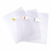 Coprimaxi in PVC trasparente goffrato effetto seta 170my, formato A5. Dotato di alette salva pagina e patelle interne in PVC 120my. Tasca porta nome personalizzabile.
