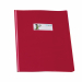 Copriquaderni in PVC lucido 220my, formato A5. Dotato di alette salvapagina in PVC seta 120my e patelle interne in PVC cristallo 120my. Tasca porta nome personalizzabile.
