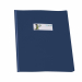 Copriquaderni in PVC lucido 220my, formato A5. Dotato di alette salvapagina in PVC seta 120my e patelle interne in PVC cristallo 120my. Tasca porta nome personalizzabile.