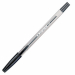 Penna a sfera STARLINE economica di ottima qualità. Fusto trasparente per il controllo del livello di inchiostro. Cappuccio e tappino nel colore dell’inchiostro. Punta media 1,0mm. Colore: nero.