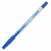 Penna a sfera STARLINE economica di ottima qualità. Fusto trasparente per il controllo del livello di inchiostro. Cappuccio e tappino nel colore dell’inchiostro. Punta media 1,0mm. Colore: blu.