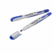 Marcatore STARLINE con inchiostro permanente resistente all’acqua. 
Dotato di cappuccio con clip.
Fusto con inserti gommati per una impugnatura confortevole.
Punta: tonda. 
Colore: blu.