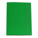 Cartella a 3 lembi Starline in cartone plastificato dai colori brillanti. Dorso cordonato. Chiusura con elastico di colore grigio chiaro. Struttura in cartoncino 600g/m² rivestito da una pellicola lucida in PP. Robusta e resistente ideale per conservare, 