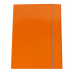 Cartella a 3 lembi Starline in cartone plastificato dai colori brillanti. Dorso cordonato. Chiusura con elastico di colore grigio chiaro. Struttura in cartoncino 600g/m² rivestito da una pellicola lucida in PP. Robusta e resistente ideale per conservare, 