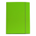 Cartella a 3 lembi Starline in cartone plastificato dai colori brillanti. Dorso cordonato. Chiusura con elastico di colore grigio chiaro. Struttura in cartoncino 600g/m² rivestito da una pellicola lucida in PP. Robusta e resistente ideale per conservare, 