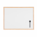 Lavagna bianca STARLINE magnetica cancellabile con superficie in acciaio laccato ottimizzata per uso normale home-office. Cornice in legno di pino. Leggera ed economica. Fornita con kit per fissaggio a muro.

Caratteristiche di questo articolo:
Codice STL