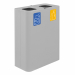 Contenitore in acciaio verniciato da 120Lt. Dimensioni: 60x30xH80cm. Kit con 5 pittogrammi magnetici inclusi.