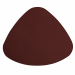 Sottopiatto sagomato con bordo doppio cucito. Dimensione: 43xH35cm.