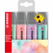Astuccio 4 colori assortiti. Evidenziatore stabilo boss pastel. Nuovi colori pastello per completare una gamma di successo. Per chi ama evidenziare con colori più delicati e alla moda. Doppia ampiezza di tratto 2+5mm. La punta non secca per 4 ore.