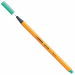 Punta in feltro con rinforzo in metallo per garantire una grande resistenza. Cappuccio ventilato antisoffocamento. Lunga durata anche senza cappuccio. Ideale per lavori con riga , fotocopie e stancils.
Tratto da 0,4mm.
Colore: verde ghiaccio.