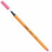 Punta in feltro con rinforzo in metallo per garantire una grande resistenza. Cappuccio ventilato antisoffocamento. Lunga durata anche senza cappuccio. Ideale per lavori con riga , fotocopie e stancils.
Tratto da 0,4mm.
Colore: rosa.