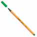 Punta in feltro con rinforzo in metallo per garantire una grande resistenza. Cappuccio ventilato antisoffocamento. Lunga durata anche senza cappuccio. Ideale per lavori con riga , fotocopie e stancils.
Tratto da 0,4mm.
Colore: verde.