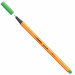 Punta in feltro con rinforzo in metallo per garantire una grande resistenza. Cappuccio ventilato antisoffocamento. Lunga durata anche senza cappuccio. Ideale per lavori con riga , fotocopie e stancils.
Tratto da 0,4mm.
Colore: verde chiaro.