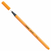 Punta in feltro con rinforzo in metallo per garantire una grande resistenza. Cappuccio ventilato antisoffocamento. Lunga durata anche senza cappuccio. Ideale per lavori con riga , fotocopie e stancils.
Tratto da 0,4mm.
Colore: arancio.
