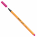 Punta in feltro con rinforzo in metallo per garantire una grande resistenza. Cappuccio ventilato antisoffocamento. Lunga durata anche senza cappuccio. Ideale per lavori con riga , fotocopie e stancils.
Tratto da 0,4mm.
Colore: rosa.