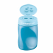 Temperamatite a 3 fori con il serbatoio ergonomico XXL ideale sia per le matite Easycolors, Easygraph, portamine Easyergo 3.15 e qualsiasi altro tipo di matita in legno. Colore blu, disponibile in versione per mancini.