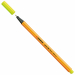 Punta in feltro con rinforzo in metallo per garantire una grande resistenza. Cappuccio ventilato antisoffocamento. Lunga durata anche senza cappuccio. Ideale per lavori con riga , fotocopie e stancils.
Tratto da 0,4mm.
Colore: giallo neon.