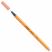 Punta in feltro con rinforzo in metallo per garantire una grande resistenza. Cappuccio ventilato antisoffocamento. Lunga durata anche senza cappuccio. Ideale per lavori con riga , fotocopie e stancils.
Tratto da 0,4mm.
Colore: albicocca.