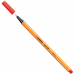 Punta in feltro con rinforzo in metallo per garantire una grande resistenza. Cappuccio ventilato antisoffocamento. Lunga durata anche senza cappuccio. Ideale per lavori con riga , fotocopie e stancils.
Tratto da 0,4mm.
Colore: rosso chiaro.