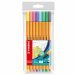 Astuccio 8 colori pastello assortiti. Una sensazione di scrittura ancora più piacevole, eccellente e rilassata. Punta rinforzata in metallo per garantire una grande resistenza.
Ampiezza tratto 0,4mm.