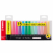 Busta 15 colori assortiti.
Classica forma appiattita antirotolamento. Inchiostro fluido a base d'acqua. Tecnologia  Anti-Dry-Out: resiste 4 ore senza cappuccio. Punta scalpello con tratto da 2 a 5mm.