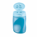Temperamatite a 3 fori con il serbatoio ergonomico XXL ideale sia per le matite Easycolors, Easygraph, portamine Easyergo 3.15 e qualsiasi altro tipo di matita in legno. Colore blu, disponibile in versione per destrimani.