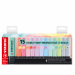 Evidenziatore stabilo boss pastel. Nuovi colori pastello per completare una gamma di successo. Per chi ama evidenziare con colori più delicati e alla moda. Doppia ampiezza di tratto 2+5mm. Tecnologia Stabilo Anti-Dry-Out: resiste fino a 4 ore senza cappuc