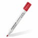 LUMOCOLOR WHITEBOARD 351. Marcatore a base d’alcool cancellabile per lavagne bianche, vetro e porcellana. Inchiostro Dry Safe: lunga durata anche senza cappuccio. Con clip. Airplane safe. Punta sintetica tonda da 2mm. 
Colore: rosso.