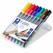 Busta 8 colori. Pennarello con inchiostro permanente a base d’alcool senza toluene e xylene. Quasi inodore. Tratto subito asciutto. Brevettato DrySafe (non secca se lasciato per alcuni giorni senza cappuccio). Ricaricabile con attivatori 487-17.
Punta 1,0