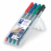 Busta 4 colori. Pennarello con inchiostro permanente a base d’alcool senza toluene e xylene. Quasi inodore. Tratto subito asciutto. Brevettato DrySafe (non secca se lasciato per alcuni giorni senza cappuccio). Ricaricabile con attivatori 487-17.
Punta 0,6