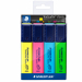 Busta 4 colori (giallo, fucsia, azzurro, verde). Evidenziatore TEXTSURFER CLASSIC. Inchiostro pigmentato lunga durata. Sistema INKJET SAFE. Asciugatura rapida. Cappuccio girevole per facile apertura dotato di clip. Ideale per carta, fax e copy. Punta scal