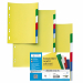 Separatori neutri colorati realizzati in Polipropilene. Dotati di 6 tasti scrivibili per una comoda classificazione dei documenti. Foratura universale. Formato contenuto: 21x29,7 cm (A4).