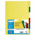 Separatori neutri colorati realizzati in Polipropilene. Dotati di 12 tasti scrivibili per una comoda classificazione dei documenti. Foratura universale. Formato contenuto: 21x29,7 cm (A4).