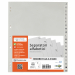 Separatori alfabetici in polipropilene con foratura universale adatti alla suddivisione giornaliera o mensile. Possono essere inseriti sia nei raccoglitori ad anelli, sia nei registratori. Formato A4 maxi 24,5x30cm.