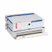 Scatole in cartone riciclato al 90% rivestito in kraft bianco. La speciale struttura ad alta resistenza permette una durata maggiore. Montaggio automatico. Archiviabili in 3 posizioni e dotate di 3 fori d estrazione. Stampa a due colori con inchiostri a b