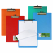 Portablocco realizzato con PP a latra riciclato e ricilabile. Dotato di molla porta penne universale. 4 colori assortiti: azzurro, arancione, verde e rosso.
