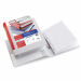 Raccoglitore personalizzabile in Colpan® (cartone rivestito in PVC) con tasca interna e meccanismo a 2 anelli (a D). Tasche trasparenti sul 1° quadrante e sul dorso che consentono l'inserimento facilitato della personalizzazione. Formato esterno: 260x310 