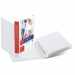 Raccoglitore personalizzabile in Colpan® (cartone rivestito in PVC) con tasca interna triangolare e meccanismo a 4 anelli (a D). Tasche trasparenti sul 1° quadrante e sul dorso che consentono l'inserimento facilitato della personalizzazione. Formato ester